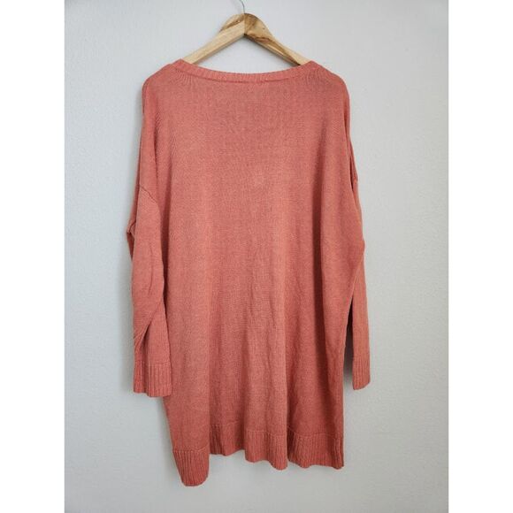 Eileen Fisher 100% Organic Linen Sweater in Terracotta | Size XL - Picture 5 of 9